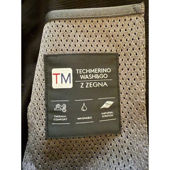 NWOT Z Zegna Unlined Shirt Jacket Blazer Tech Merino size 48R $1200 - Picture 5 of 12
